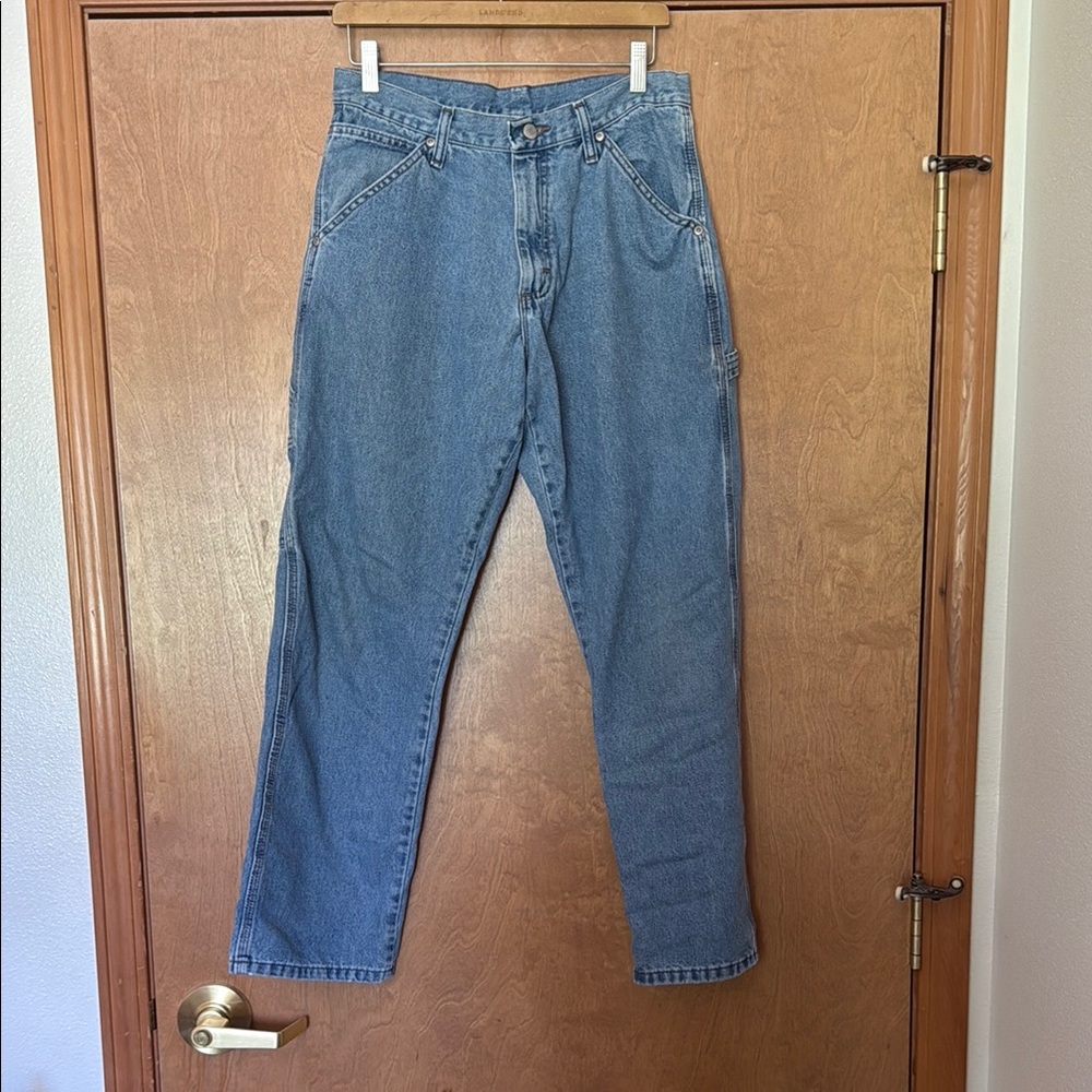 Wrangler Blue Relaxed Fit Utility Jeans